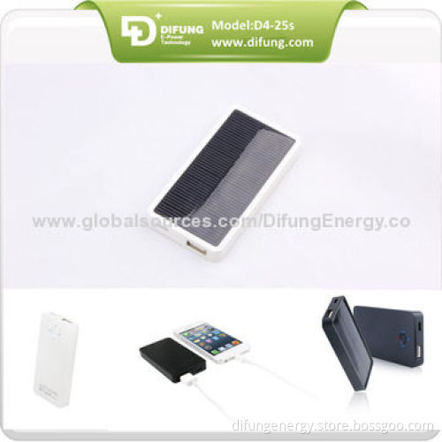 Solar Charger for iPhone, Cute White & Black, Easy Caring, 2500mAh Together with You